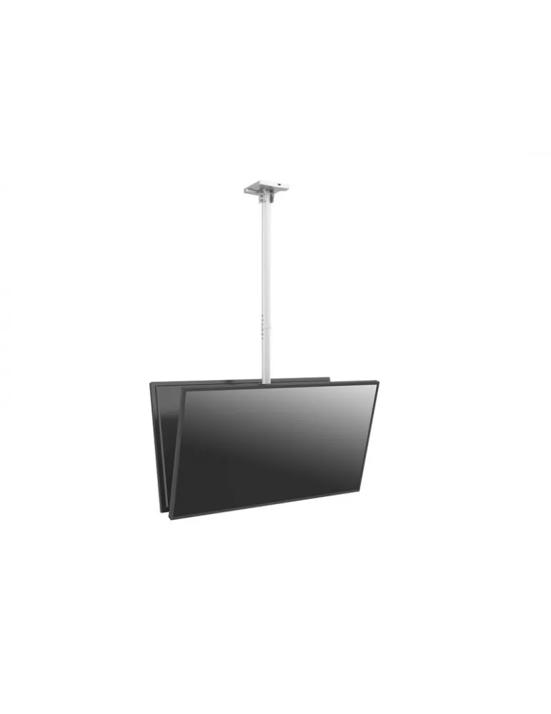 MULTIBRACKETS 8652 Support plafond Multibrackets Ceiling Mount Pro MBC1UX2 Blanc - 2 écrans 32"-75" VESA Max 400x400