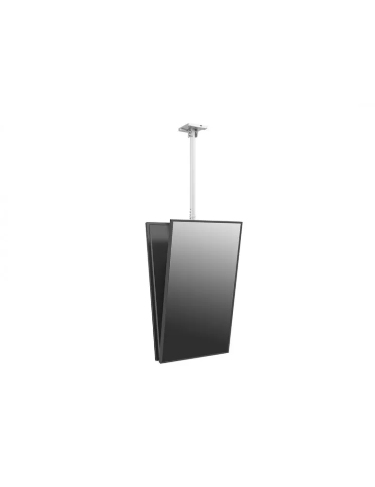 MULTIBRACKETS 8652 Soporte plafond Multibrackets Soporte de techo Pro MBC1UX2 Blanco - 2 pantallas 32 -75  VESA Max 400x400 MU
