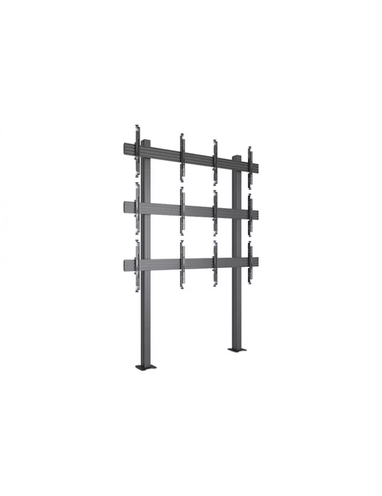 MULTIBRACKETS 3410 Support sol a fixer pour mur vidéo Multibrackets Floormount Column Pro 2x3 270 - 6 écrans 32-65" VESA Max 60