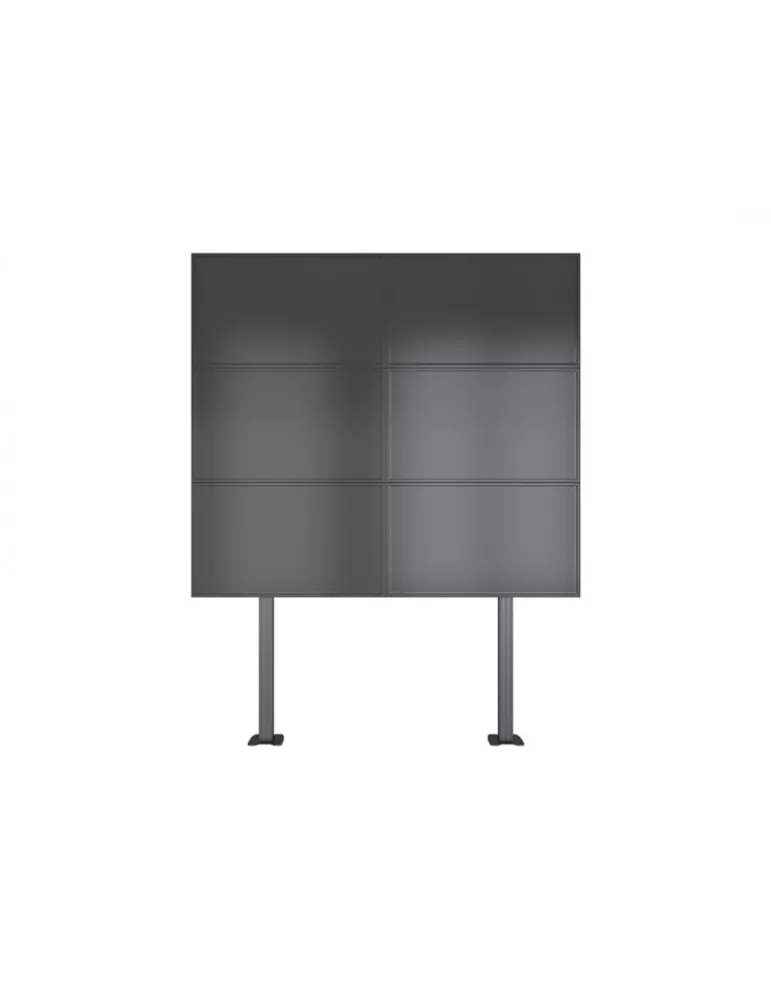 MULTIBRACKETS 3410 Support sol a fixer pour mur vidéo Multibrackets Floormount Column Pro 2x3 270 - 6 écrans 32-65" VESA Max 60