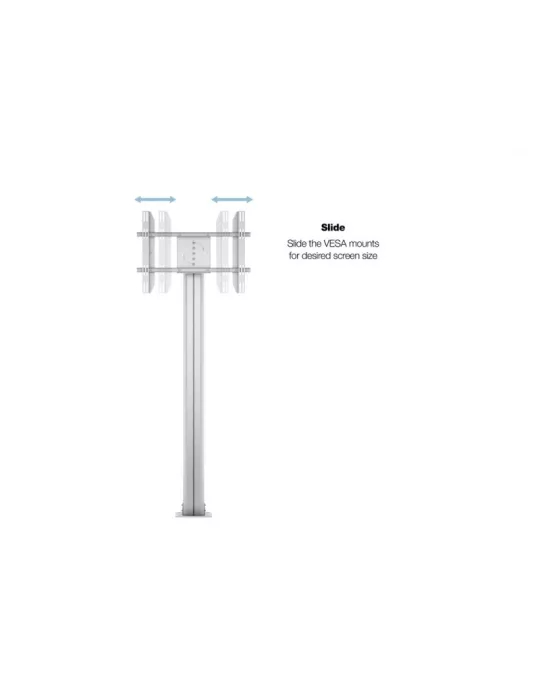 MULTIBRACKETS 2246 Bodenständer zum Befestigen Multibrackets Public Display Stand 210 HD Single Silver Floormount - Bildschirm