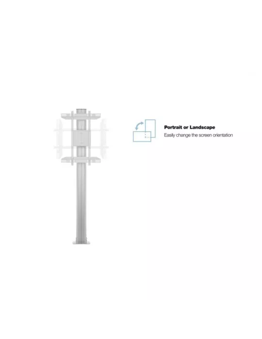 MULTIBRACKETS 2246 Soporte sol a fijador Multibrackets Public Display Stand 210 HD Single Silver Floormount - pantalla 55 -80