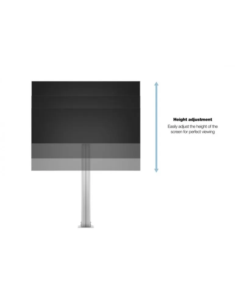 MULTIBRACKETS 2246 Soporte sol a fijador Multibrackets Public Display Stand 210 HD Single Silver Floormount - pantalla 55 -80