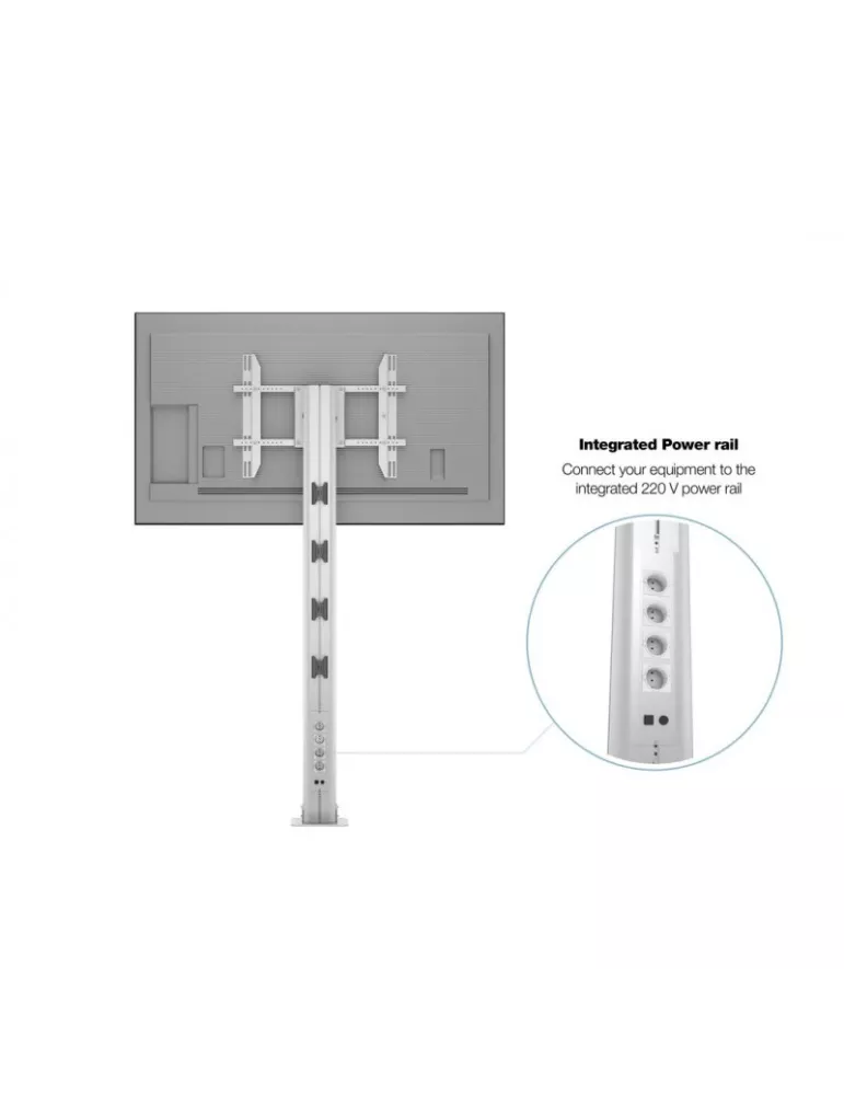 MULTIBRACKETS 2246 Soporte sol a fijador Multibrackets Public Display Stand 210 HD Single Silver Floormount - pantalla 55 -80