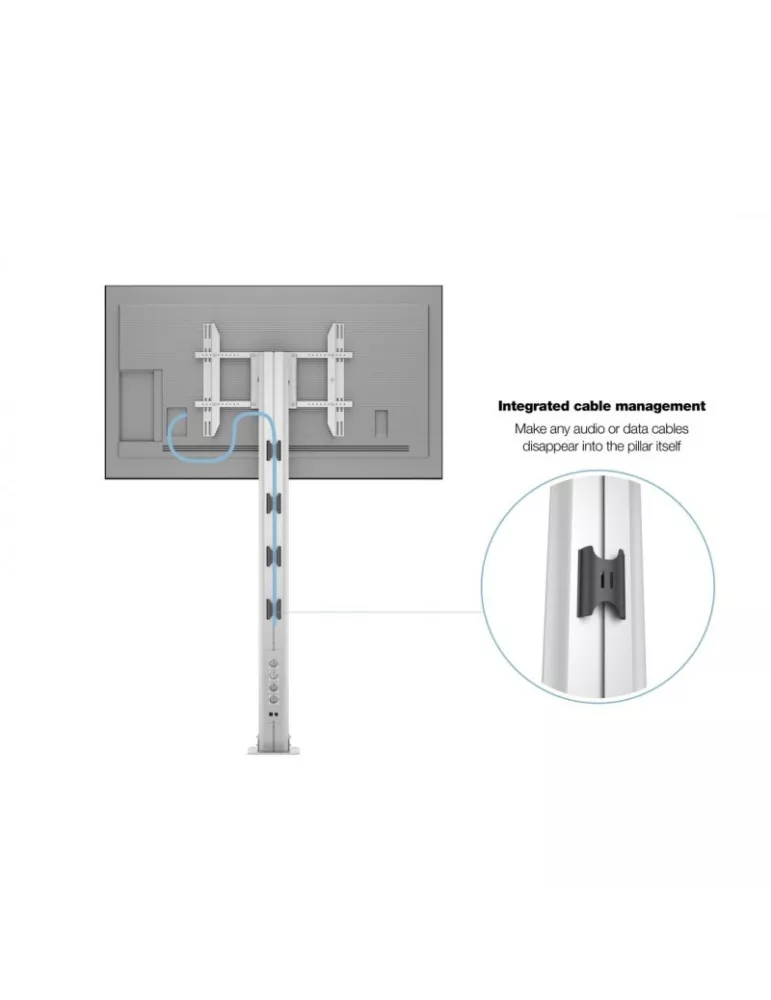 MULTIBRACKETS 2246 Bodenständer zum Befestigen Multibrackets Public Display Stand 210 HD Single Silver Floormount - Bildschirm