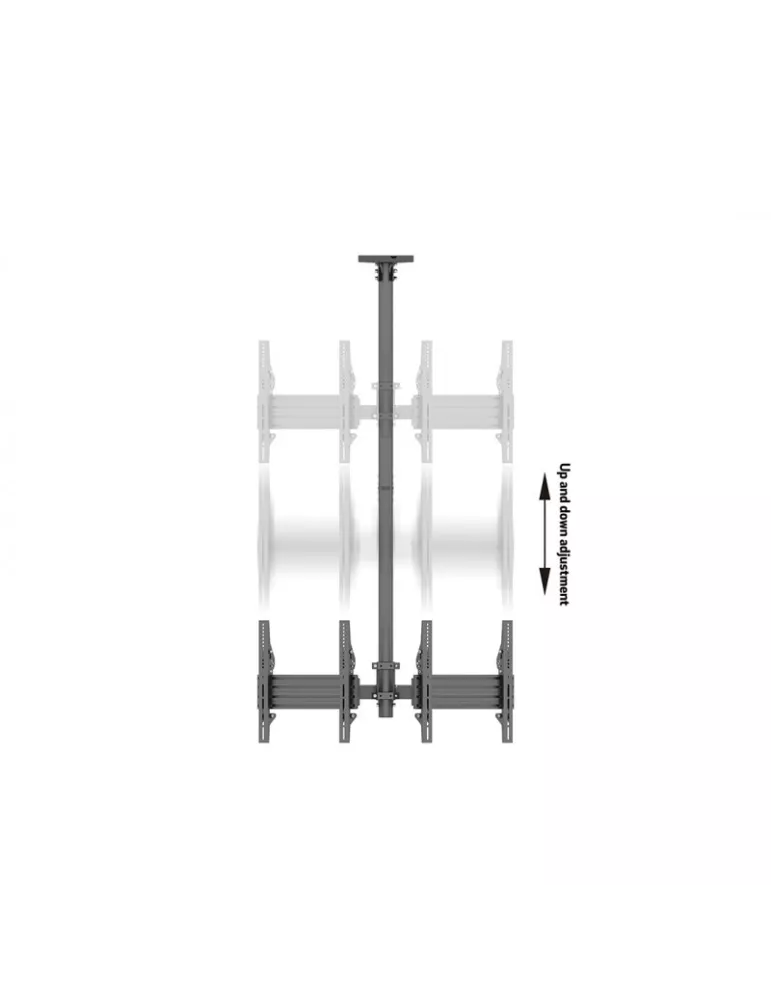 MULTIBRACKETS 2468 Deckenhalterung 2 Leinwände Multibrackets MBC2UPV 400 Ceiling Mount Pro - 46  65  VESA Max 400x400 MULTIBRA