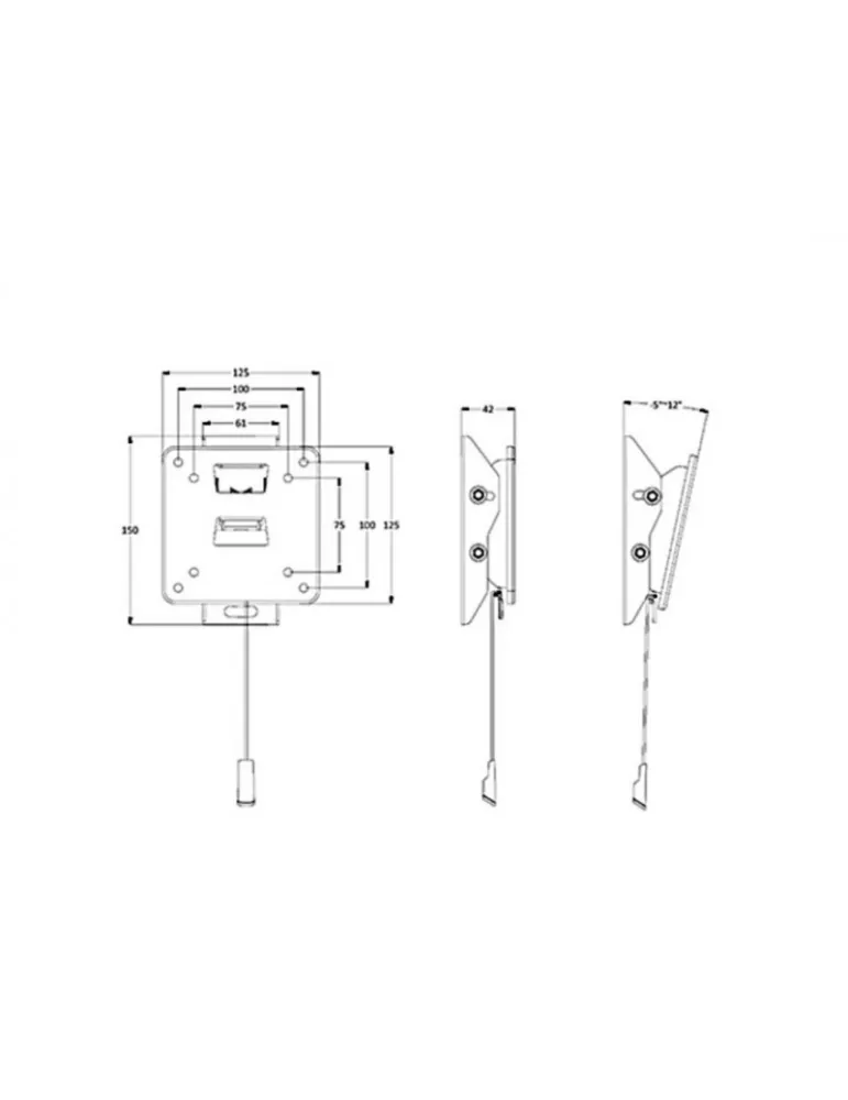 MULTIBRACKETS 1022 Wallmount Multibrackets Wallmount Tilt 75 100 VESA 100x100 REF  MULTIBRACKETS MUL1022 | MusicGoodDeal