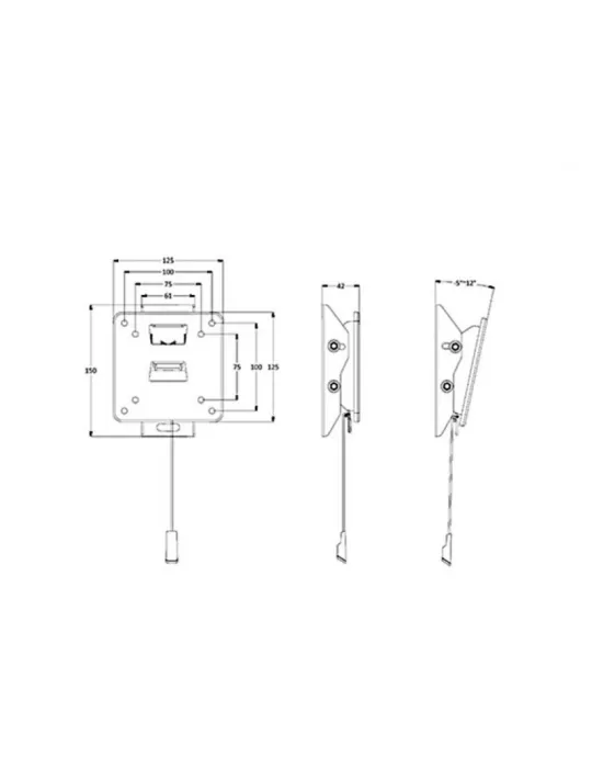 MULTIBRACKETS 1022 Wallmount Multibrackets Wallmount Tilt 75 100 VESA 100x100 REF  MULTIBRACKETS MUL1022 | MusicGoodDeal