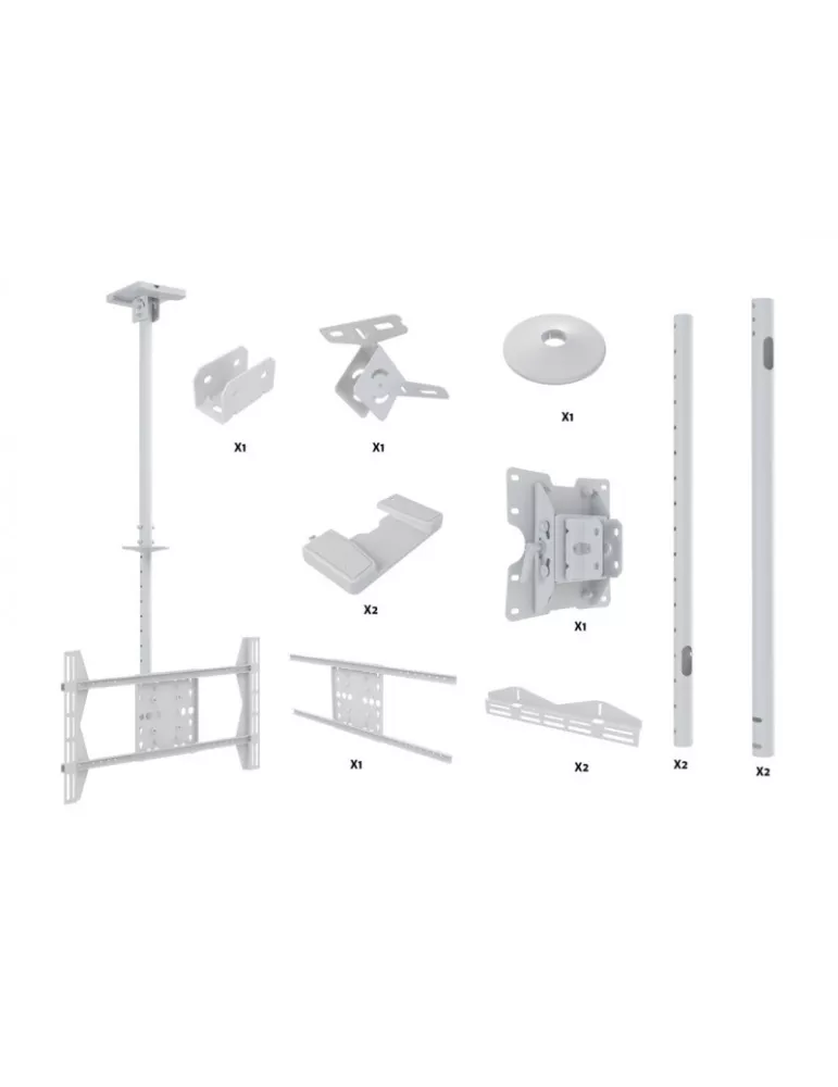 MULTIBRACKETS 2517 Support plafond Multibrackets Public Ceilingmount Large Single pour écran 42 -63  Charge 40kg Vesa Max 600x