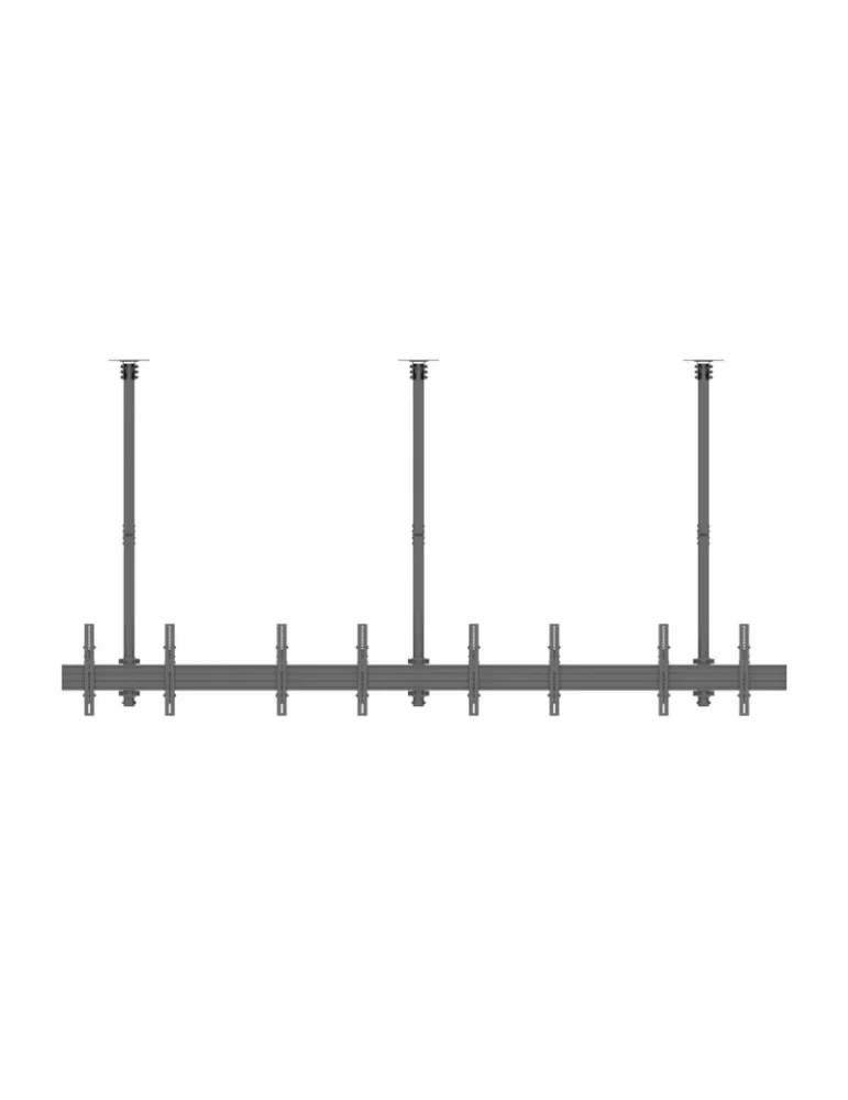 MULTIBRACKETS 3514 Double-sided ceiling mount Multibrackets MBC4X1U2 Ceiling Mount Pro - 8 screens 40 -65  VESA Max 600x400 MU