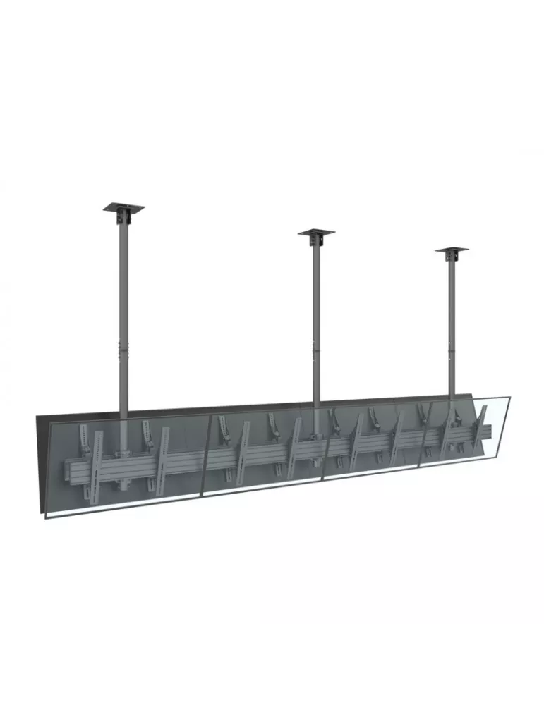 MULTIBRACKETS 3514 Double-sided ceiling mount Multibrackets MBC4X1U2 Ceiling Mount Pro - 8 screens 40 -65  VESA Max 600x400 MU