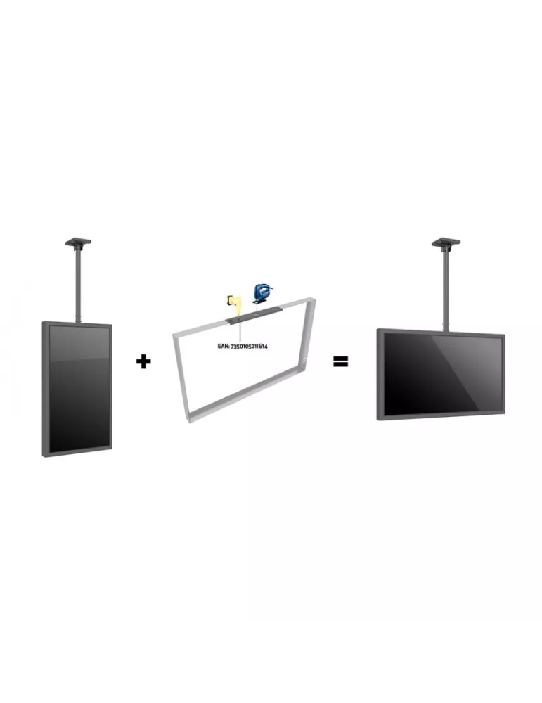 MULTIBRACKETS 1614 Landscape Installation Template Black MULTIBRACKETS MUL1614 | MusicGoodDeal