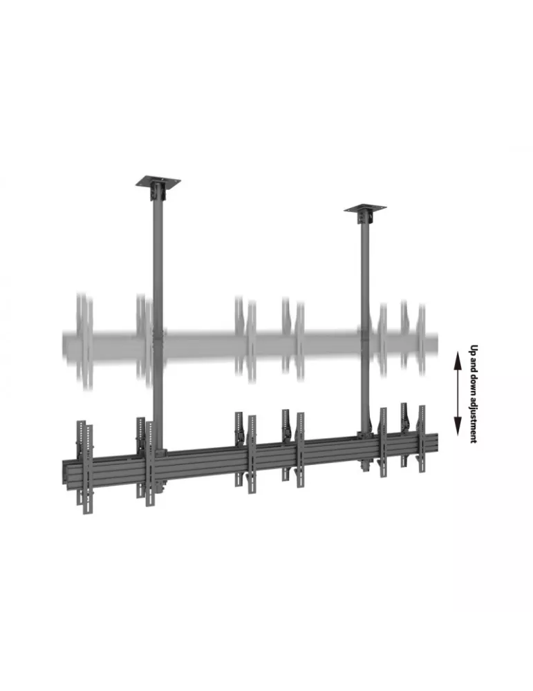 MULTIBRACKETS 3507 Doppelseitige Deckenhalterung Multibrackets MBC3X1U2 Ceiling Mount Pro - 6 Monitore 40 -65  VESA Max 600x40