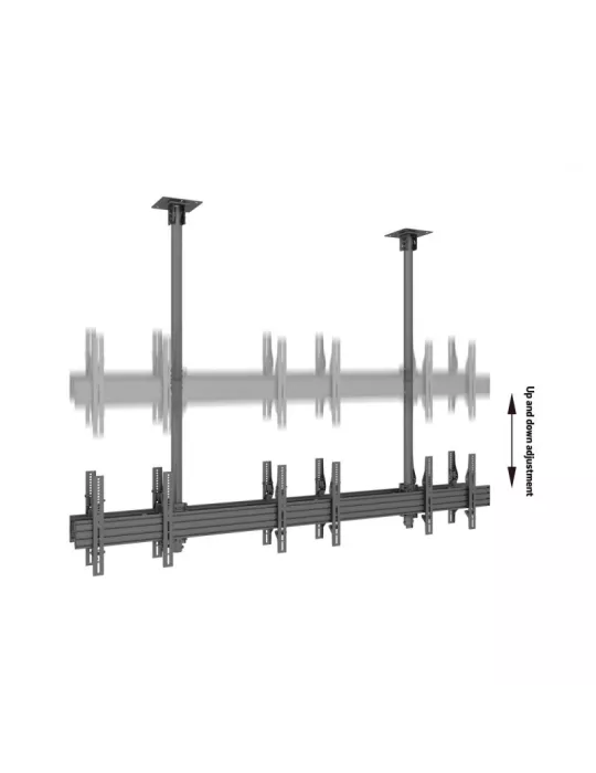 MULTIBRACKETS 3507 Doppelseitige Deckenhalterung Multibrackets MBC3X1U2 Ceiling Mount Pro - 6 Monitore 40 -65  VESA Max 600x40