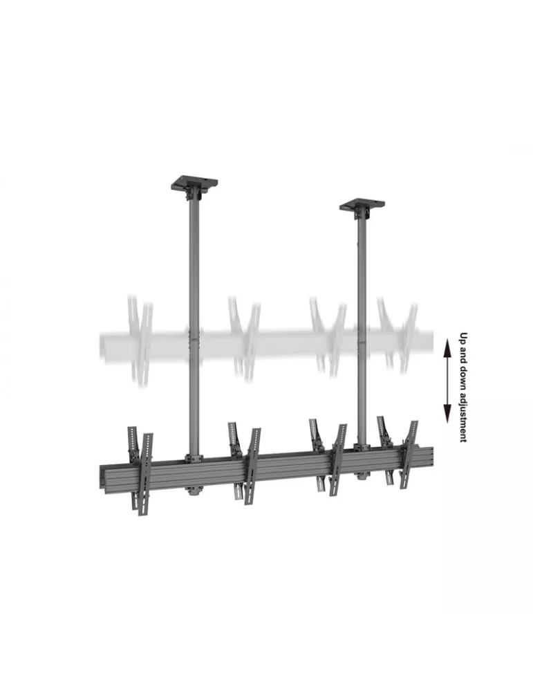 MULTIBRACKETS 3491 Soporte de techo de doble cara Multibrackets MBC2X1U2 Ceiling Mount Pro - 4 pantallas 40 -65  VESA Max 600x