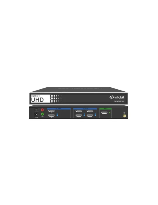 INFOBIT IWALL8K106 Controleur Mur Video  iWall 8K106 HDMI 8K30 pour 6 Ecrans avec possibilite de cascade .