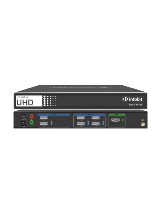 INFOBIT IWALL8K106 Video Wall Controller iWall 8K106 HDMI 8K30 for 6 Displays with cascade capability . INFOBIT INFIWALL8K106