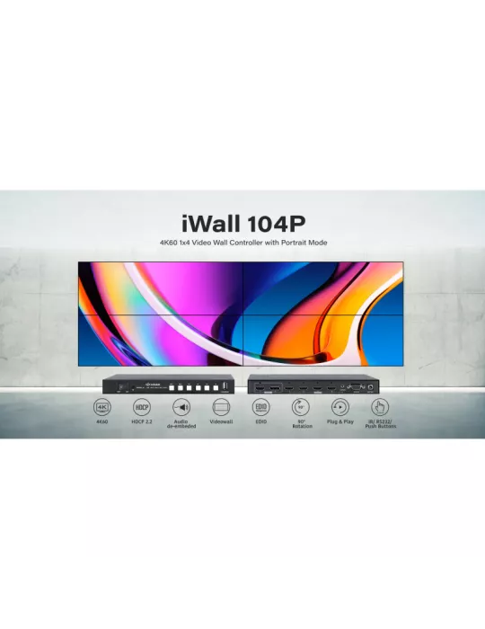 INFOBIT IWALL104P Controleur videowall  iWall 104P avec prise en charge mode portrait
