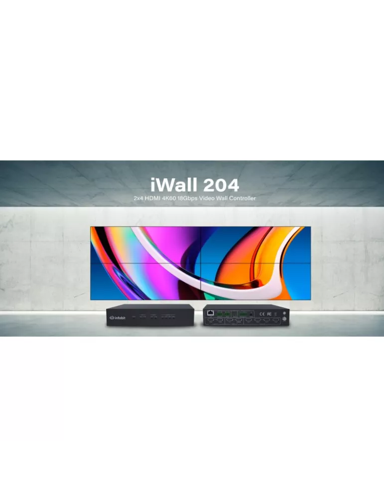 INFOBIT IWALL204 iWall 204 Videowand-Controller INFOBIT INFIWALL204 | MusicGoodDeal