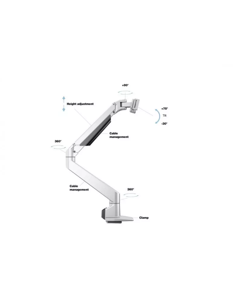 MULTIBRACKETS 3144 Tischständer Multibrackets VESA Gas Lift Arm für iMac 24  Last 10Kg Vesa Max 100x100 MULTIBRACKETS MUL3144