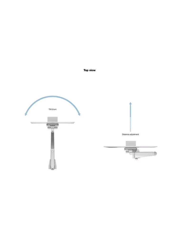 MULTIBRACKETS 3144 Tischständer Multibrackets VESA Gas Lift Arm für iMac 24  Last 10Kg Vesa Max 100x100 MULTIBRACKETS MUL3144