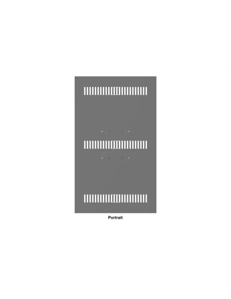 MULTIBRACKETS 1126 Plaque arrière caisson Multibrackets Enclosure 43" Back Plate Small Black