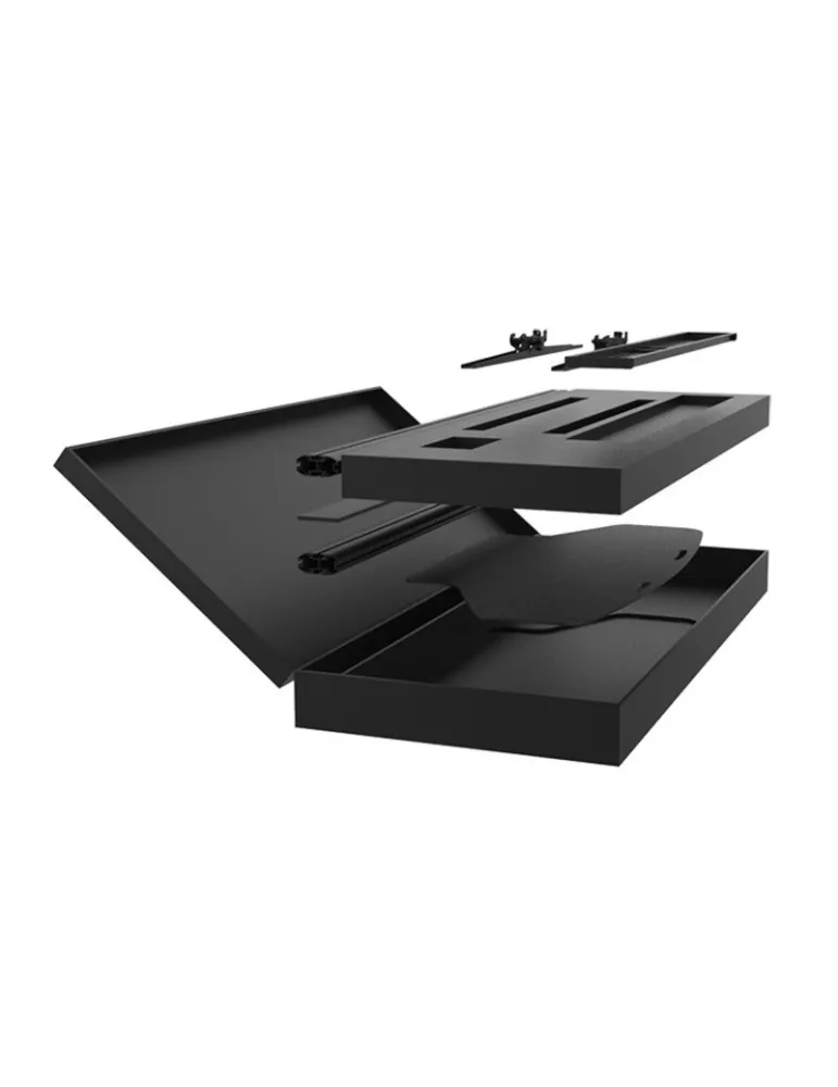 MULTIBRACKETS 1060 Bildschirmständer Boden mit Flight Case Multibrackets Display Stand 180 Dual Pillar Flight Case - Bildschir
