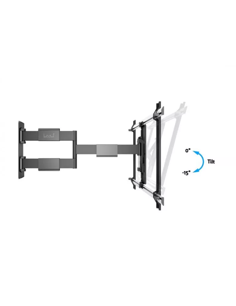 MULTIBRACKETS 0143 GELENKIGE WANDHALTERUNG SCHWARZ FLEXARM THIN LARGE FÜR LCD-BILDSCHIRM 37 - 65  - GEWICHT 30KG VESA MAX 600X