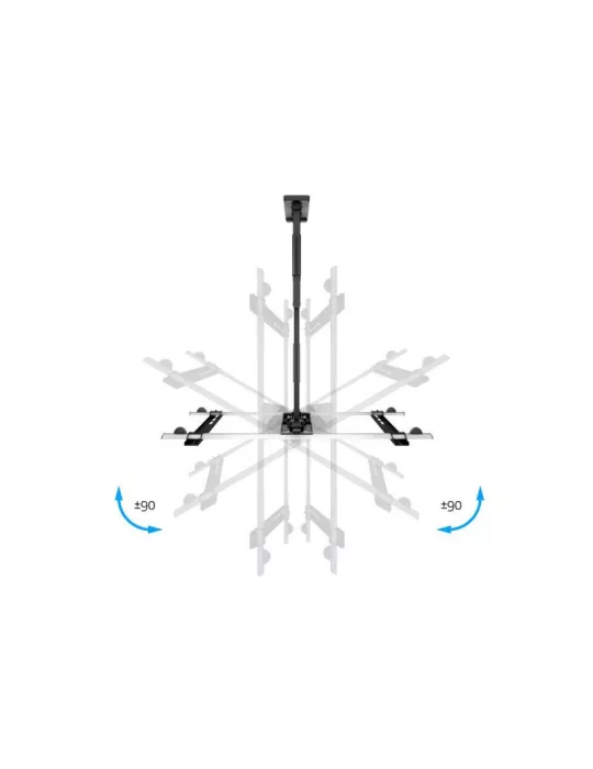 MULTIBRACKETS 0143 ARTICULATED WALL MOUNT BLACK FLEXARM THIN LARGE FOR LCD SCREEN 37 - 65  - WEIGHT 30KG VESA MAX 600X400 MULT