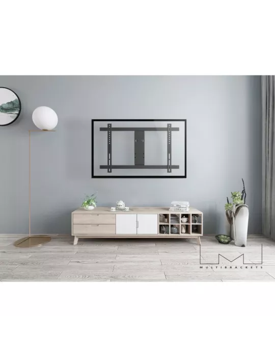MULTIBRACKETS 0143 SUPPORT MURAL ARTICULÉ NOIR  FLEXARM THIN LARGE POUR ECRAN LCD 37"- 65" - POIDS 30KG VESA MAX 600X400