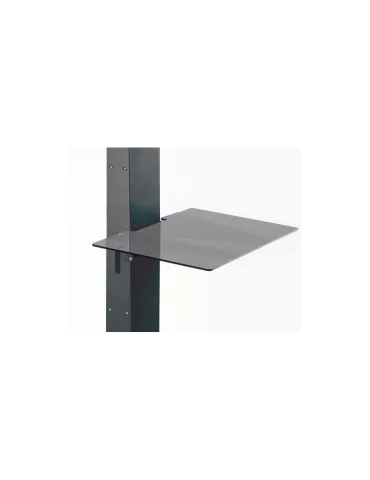 EUROMET 07296 Plateau plexi anthracite 50x37cm pour support a roulettes Euromet 06600