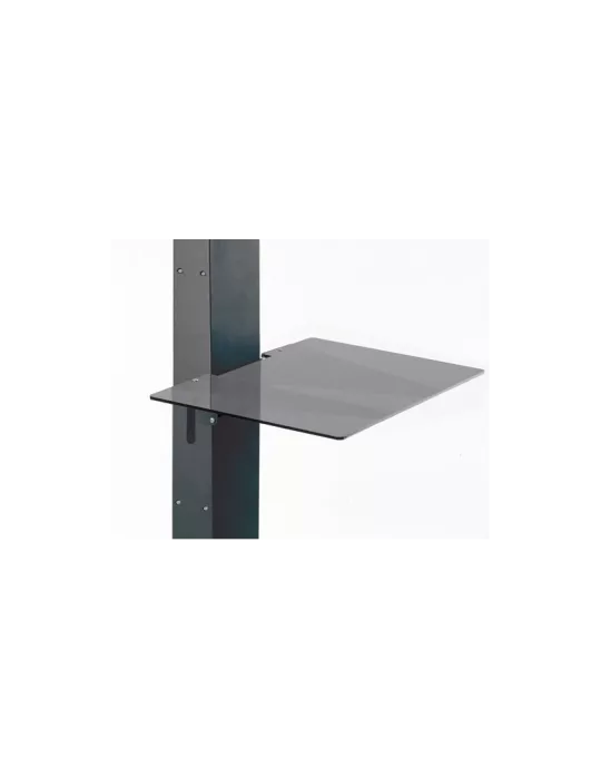 EUROMET 07296 Plateau plexi anthracite 50x37cm pour support a roulettes Euromet 06600