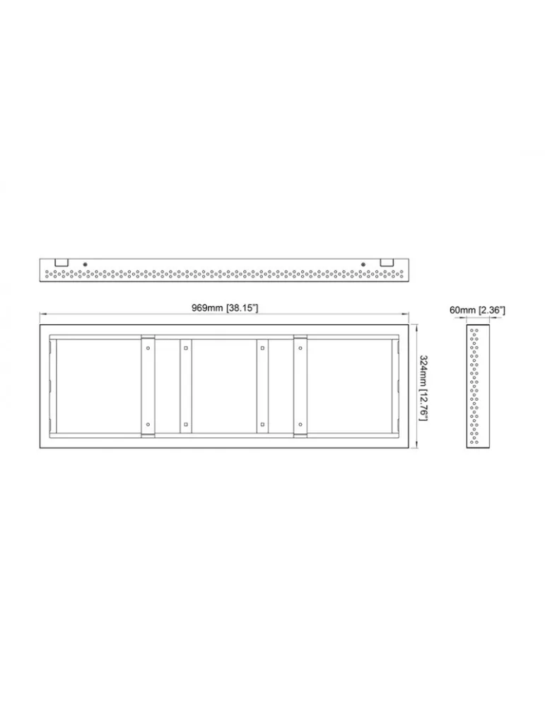 MULTIBRACKETS 1492 Caisson Multibrackets Enclosure Small White - écran SAMSUNG 37" SH37F