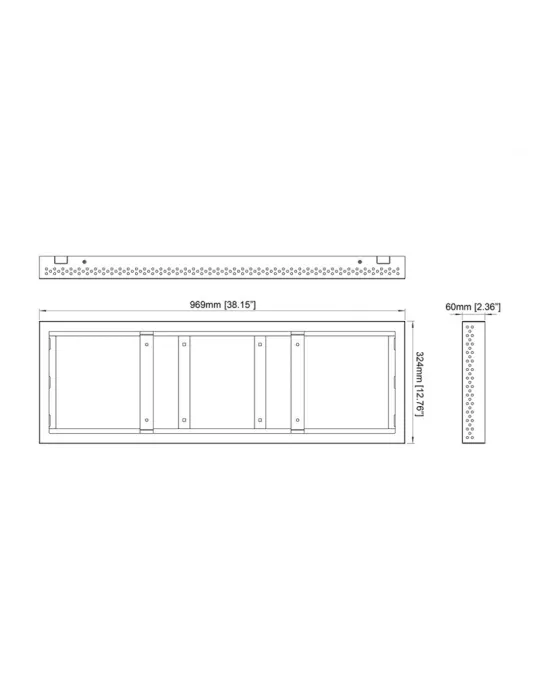 MULTIBRACKETS 1492 Caisson Multibrackets Enclosure Small White - écran SAMSUNG 37" SH37F
