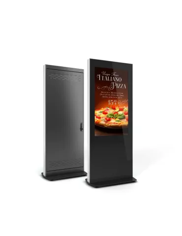 CLETECH Z01V32NBBB Cabine Totem Intérieur Cletech Z01 Full Black pour moniteur 32' 2