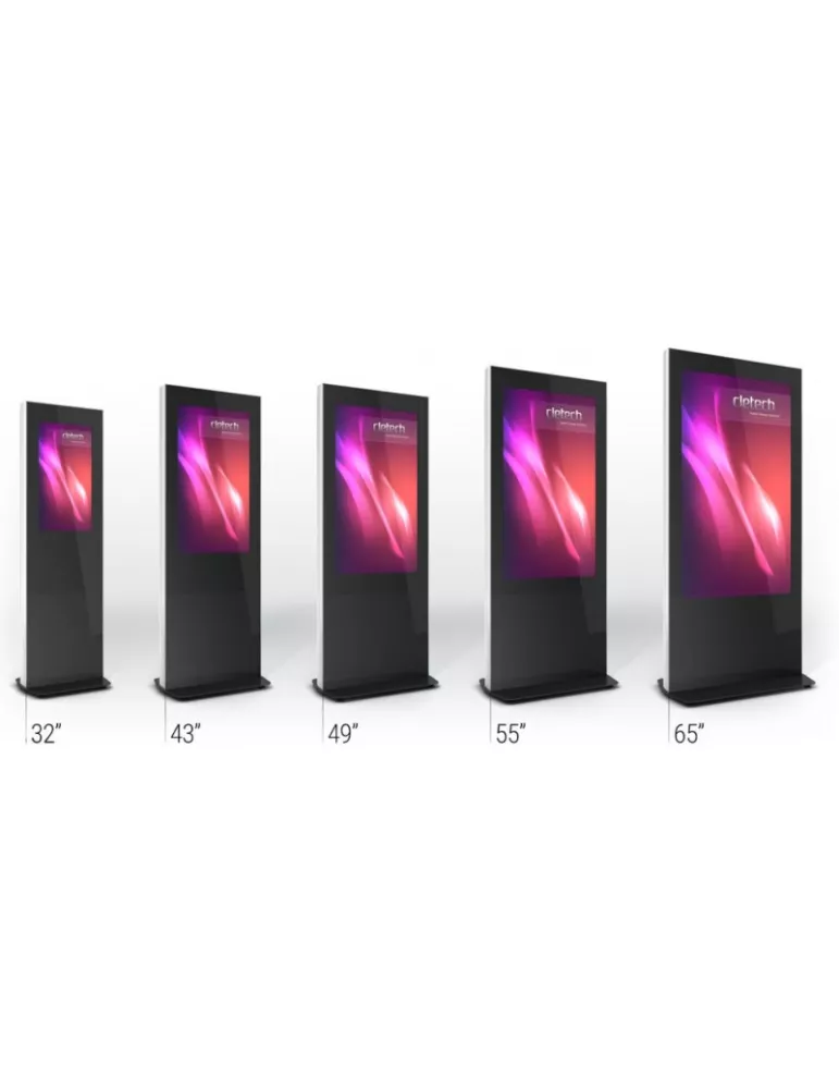 CLETECH Z01V32NBBB Tótem de cabina Cletech Z01 Full Negro para monitor de 32 CLETECH CLEZ01V32NBBB | MusicGoodDeal