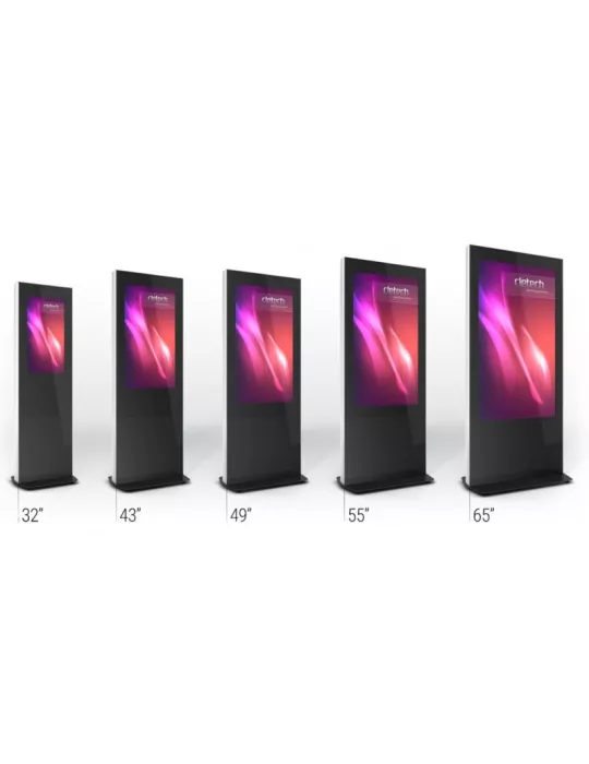 CLETECH Z01V32NBBB Tótem de cabina Cletech Z01 Full Negro para monitor de 32 CLETECH CLEZ01V32NBBB | MusicGoodDeal