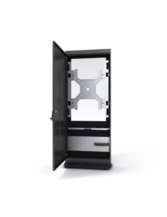 CLETECH Z01V55NBBB Cabine Totem Intérieur Vert. Cletech Z01V55N-BBB Full-Black pour moniteur 55'