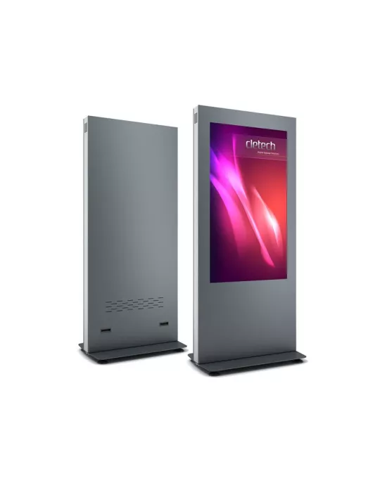 CLETECH B01V43NSAB Cabine Totem intérieur sans vitre 43'Cletech B01 anthracite moniteur 43'