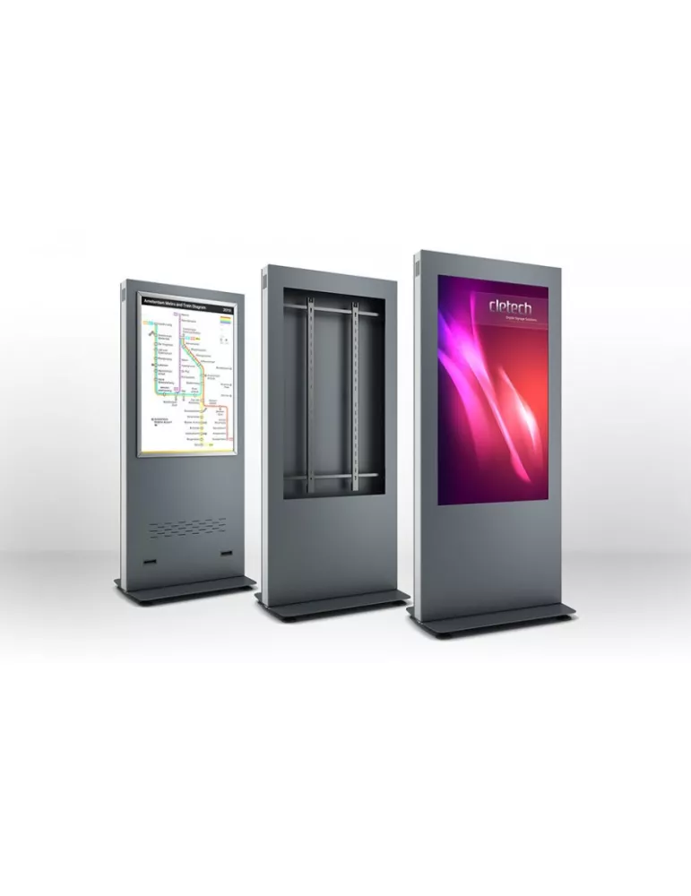 CLETECH B01V43NSAB Cabina Totem interior sin cristal 43  Cletech B01 antracita monitor 43 CLETECH CLEB01V43NSAB | MusicGoodDea