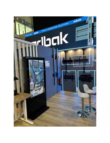 EDBAK IDS1043 Cabine Totem 43" Intérieur Edbak IDS10-43 Full Black avec vitre 2