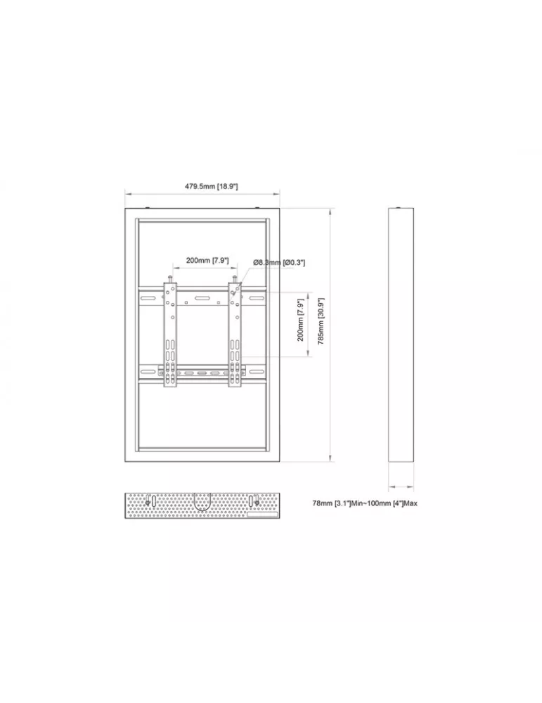 MULTIBRACKETS 1065 Multibrackets PRO Series Enclosure 32   REF  MULTIBRACKETS MUL1065 | MusicGoodDeal