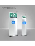 CLETECH ZSDH13NWW Totem 13  ZSDH13N con pantalla Samsung  y dispensador de desinfectante CLETECH CLEZSDH13NWWW | MusicGoodDeal