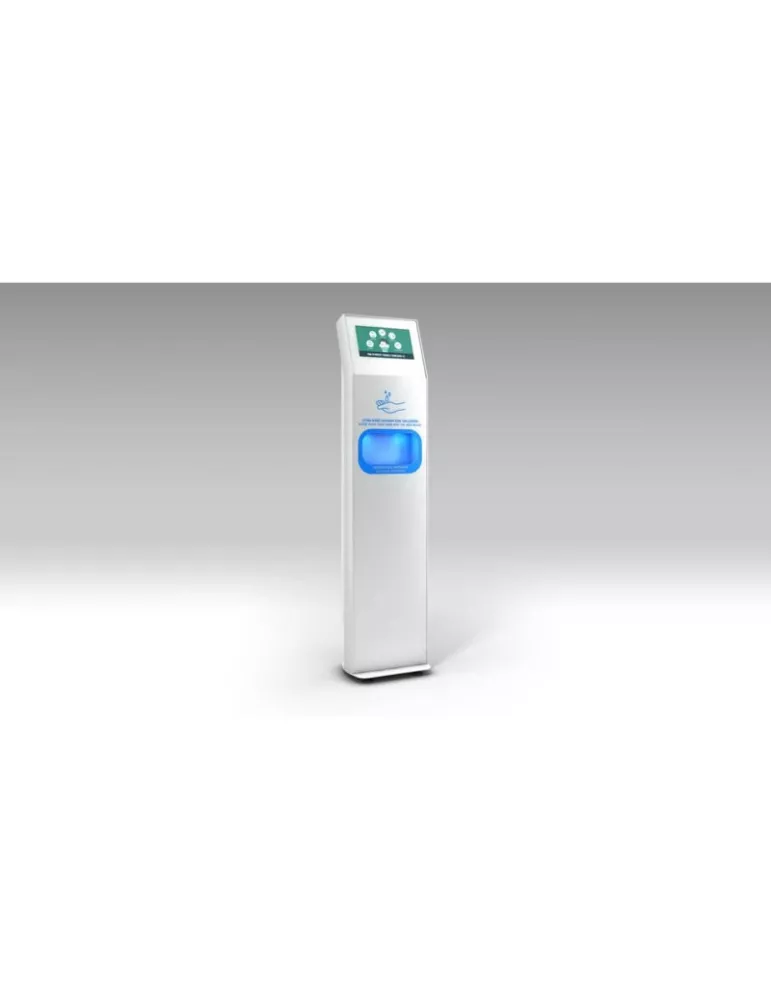 CLETECH ZSDH13NWW Totem 13  ZSDH13N con pantalla Samsung  y dispensador de desinfectante CLETECH CLEZSDH13NWWW | MusicGoodDeal