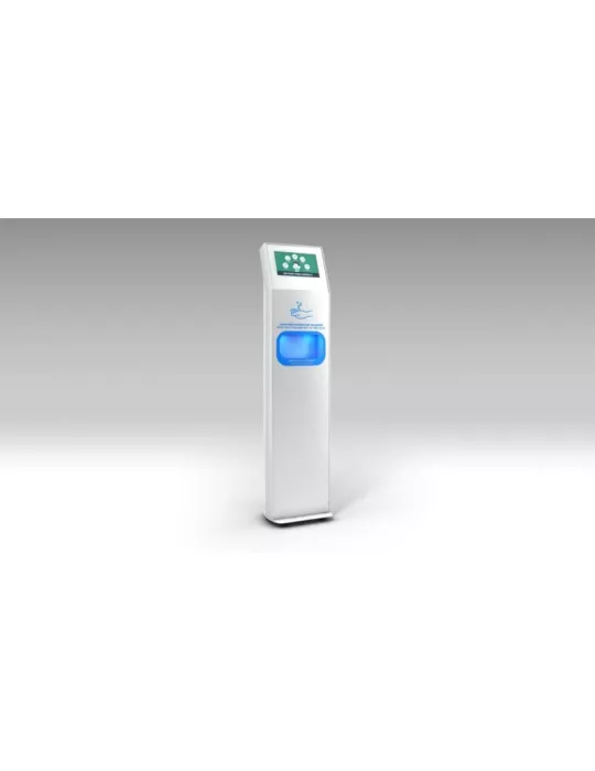 CLETECH ZSDH13NWW Totem 13  ZSDH13N con pantalla Samsung  y dispensador de desinfectante CLETECH CLEZSDH13NWWW | MusicGoodDeal