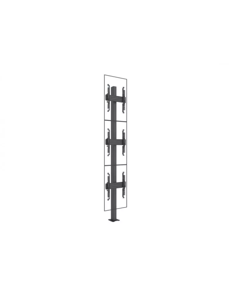 MULTIBRACKETS 0334 Adjustable floor mount Multibrackets MBFC3U 270 Floormount Column Pro - 3 screens 32 -65  VESA Max 400x400