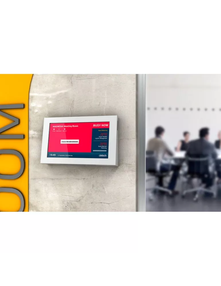 CLETECH M1H24NWWW Wall-mounted white protective frame for 24   screen Horizontal M1H24N-WWW CLETECH CLEM1H24NWWW | MusicGoodDe