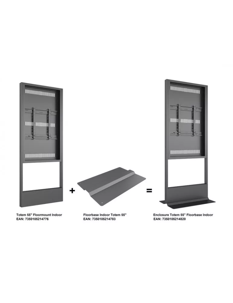 MULTIBRACKETS 4820 Enclosure Totem 55" Floorbase Indoor VESA max 400x500
