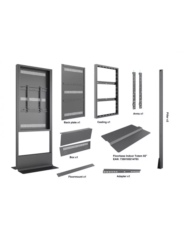 MULTIBRACKETS 4820 Enclosure Totem 55  Floorbase Indoor VESA max 400x500 MULTIBRACKETS MUL4820 | MusicGoodDeal