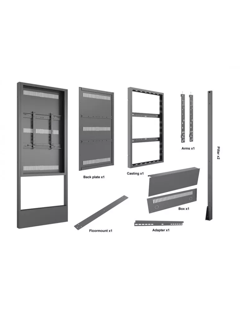 MULTIBRACKETS 4776 Enclosure Totem 55  Floormount Indoor Multibrackets VESA max 400x500 MULTIBRACKETS MUL4776 | MusicGoodDeal